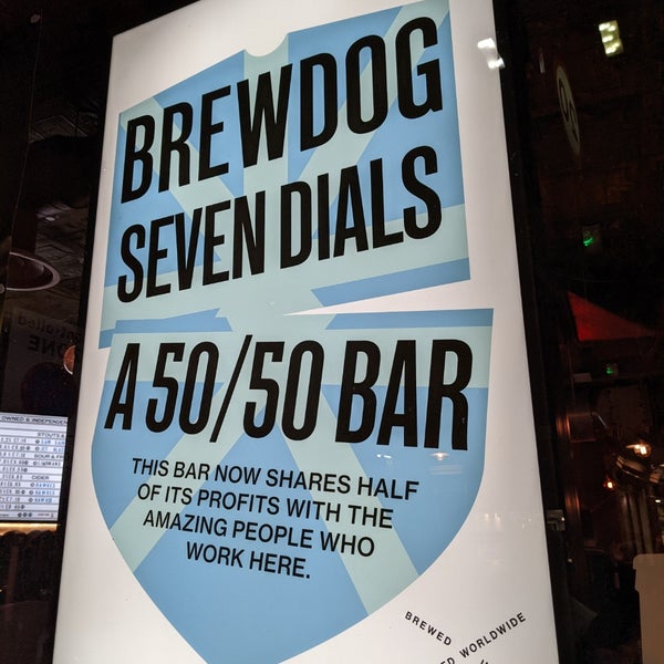 Photo taken at BrewDog Seven Dials by Christian S. on 10/15/2022