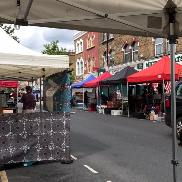 Photo taken at Chatsworth Road Market by Melissa C. on 6/4/2017