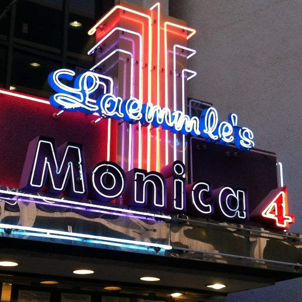Photo taken at Laemmle&#39;s Monica Fourplex by Carlos R. on 2/19/2013