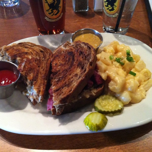 The Reuben is a must try! Get it with the beer cheese potatoes. Yum!