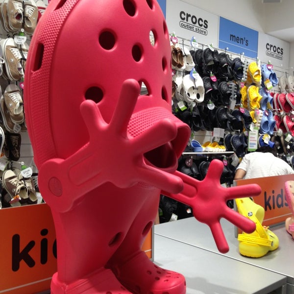 red crocs in store