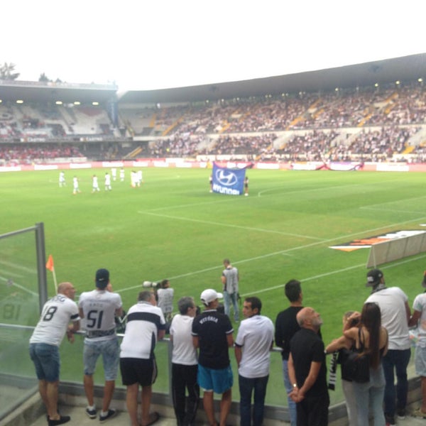 Photo taken at Estádio D. Afonso Henriques by André C. on 8/14/2016