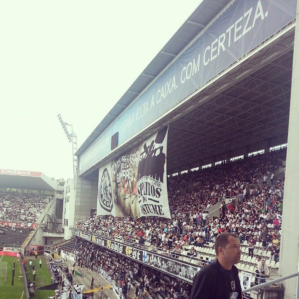 Photo taken at Estádio D. Afonso Henriques by André C. on 9/14/2014