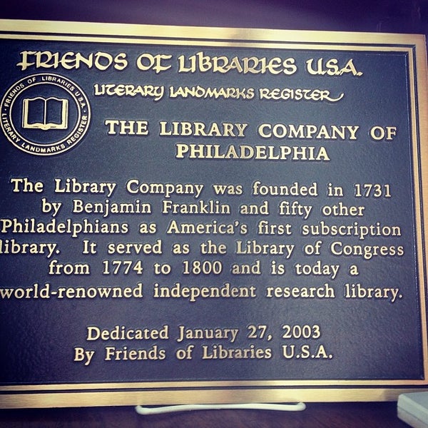 Foto scattata a Library Company of Philadelphia da Eat Drink &amp; Be Philly il 6/17/2014