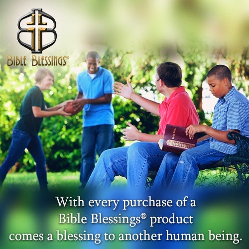 Feel good knowing your purchase pays it forward: bible-blessings.com #familychristianstores