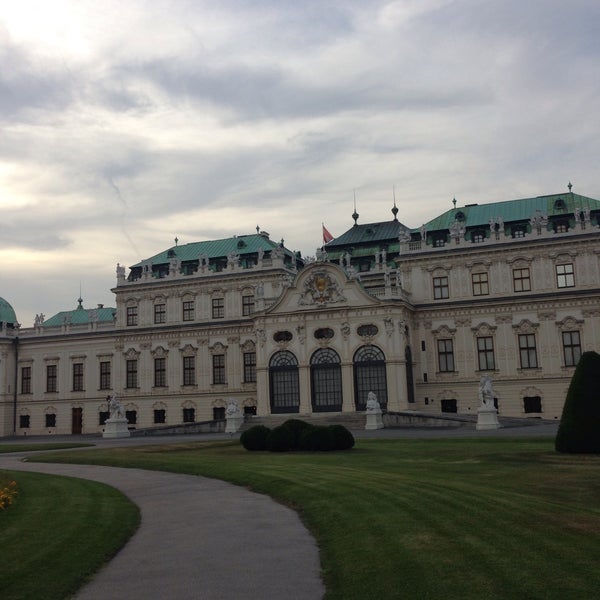 View with Belvedere Palace (Schloss Belvedere) Built in Baroque