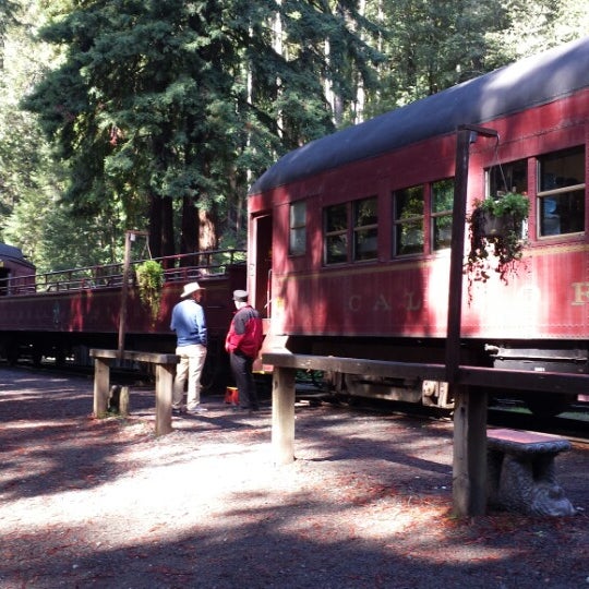 Photo taken at The Skunk Train by Amy P. on 10/25/2014