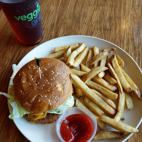 Photo taken at Veggie Grill by Abe H. on 5/12/2018