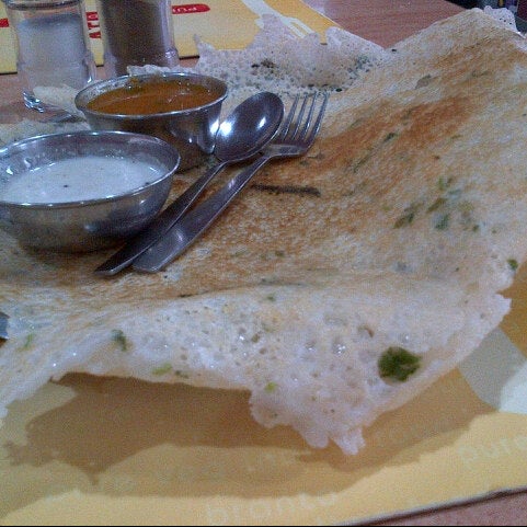 Photo taken at Branto Indian Vegetarian Restaurant by Edena L. on 3/4/2013