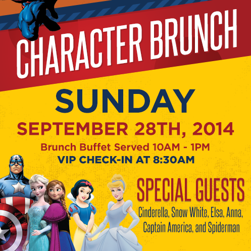 Reminder! Our Character Brunch tickets go on Sale this Friday, August 1st. Stop by and purchase yours today. Tickets are limited so hurry!! For more details visit www.jakswarehouse.com