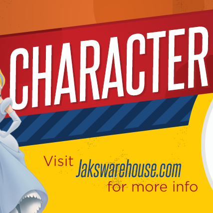 JAK'S Event Alert! We are having a Character Brunch! Sunday May 4th, 2014. Hurry! Tickets are limited. Visit our website for full details and to check out the menu. www.jakswarehouse.com
