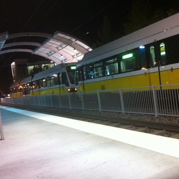 Photo taken at Market Center Station (DART Rail) by Desi M. on 11/3/2013
