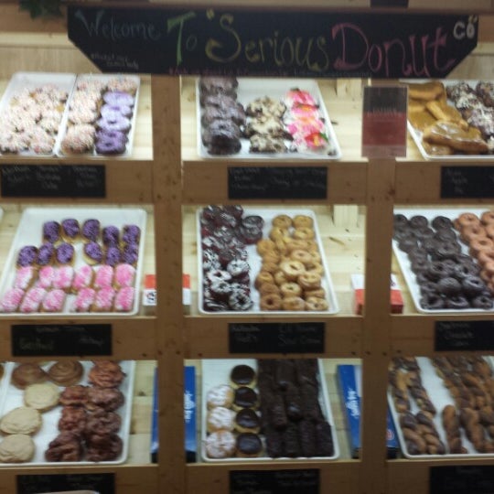 Photo taken at Serious Donut Co by Nick K. on 4/1/2014