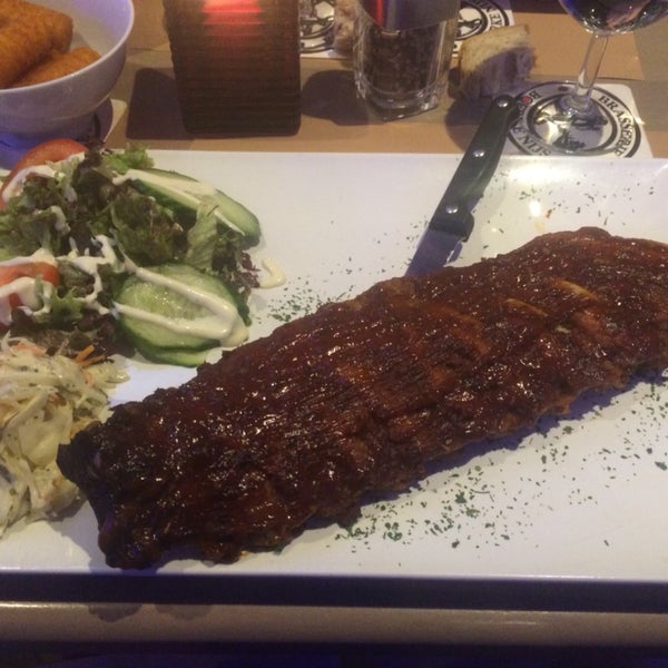 Ribs so well cooked they literally fell from the bone.