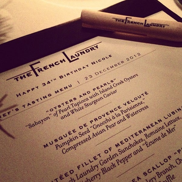 formal attire french laundry restaurant