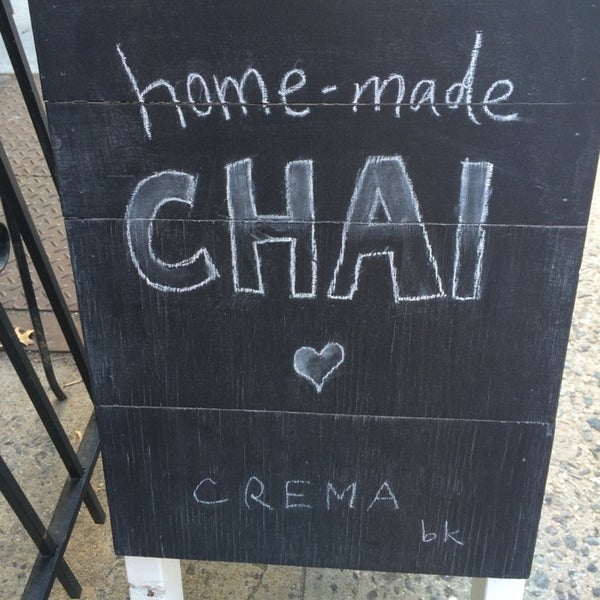 Don't miss the housemade chai--less sweet and more complex than the commercial mixes.