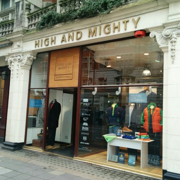 High and mighty menswear uk sale