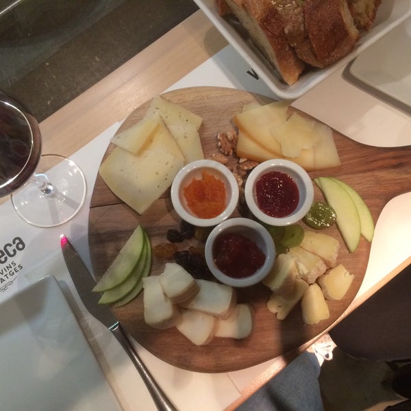 Take the cheese plate, it’s the best! And of course with a good wine ;)