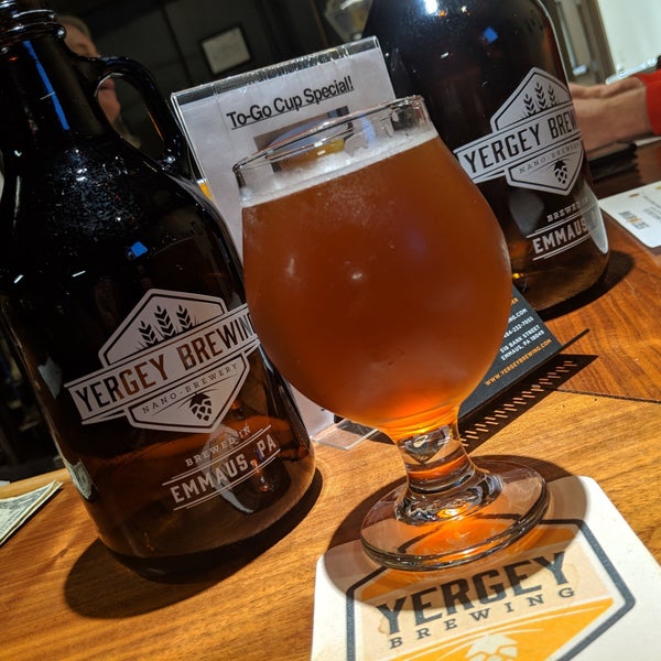 รูปภาพถ่ายที่ Yergey Brewing Co. โดย John S. เมื่อ 4/26/2019
