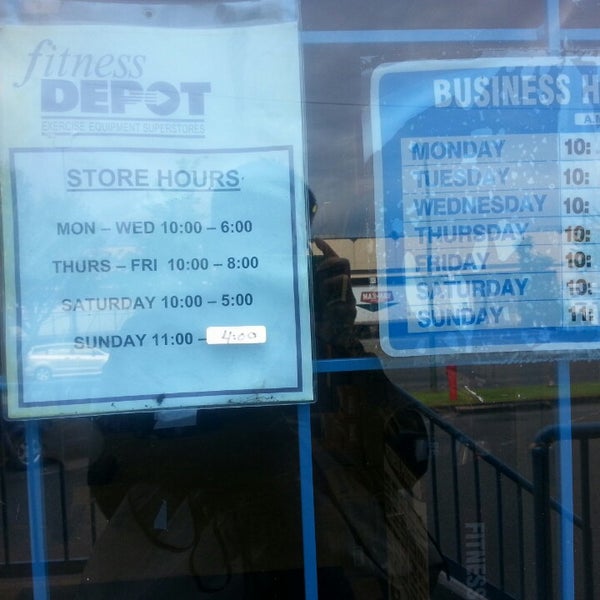 Fitness 2025 depot hours