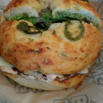 Photo taken at Blazing Bagels by Vivek on 11/20/2012