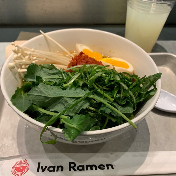 Ivan Ramen is delicious. Nice food court with a selection of different restaurant.