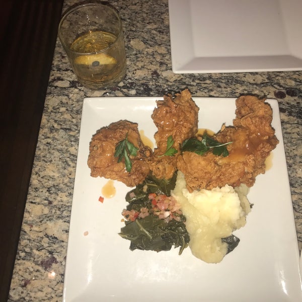 Yardbird with greens and mashed potatoes!!!! It was a great meal and more than enough to share with someone.