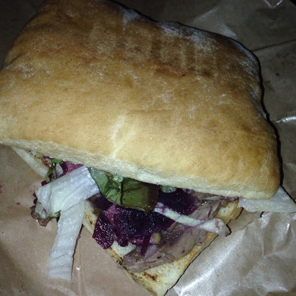 Duck sandwich (duck meat,red cabbage,apple and veg.) at street food corner during "Biela noc" was maybe little overpriced but totally worth it..amazing :)