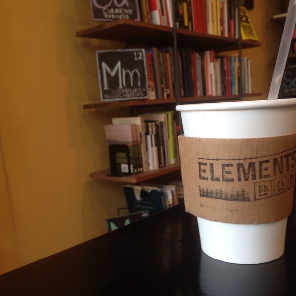 Photo taken at Elements: Books Coffee Beer by Stanislava B. on 5/4/2015