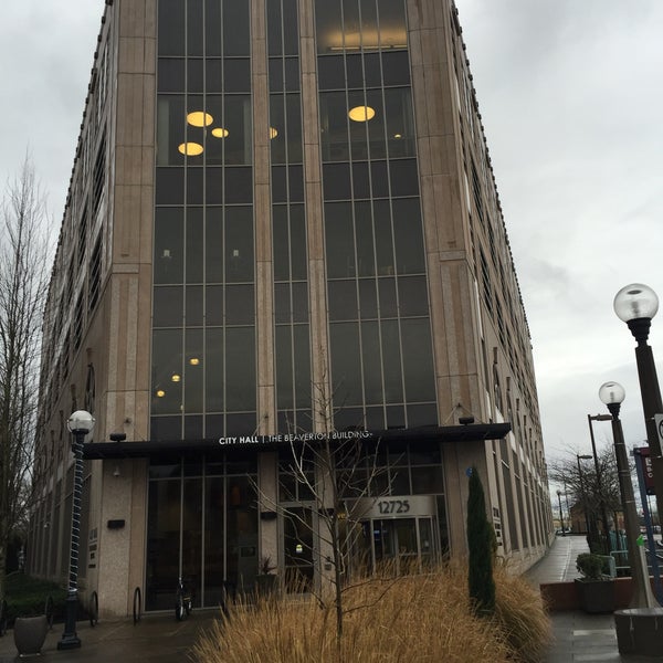 TriMet Beaverton Central MAX Station Light Rail Station in Downtown