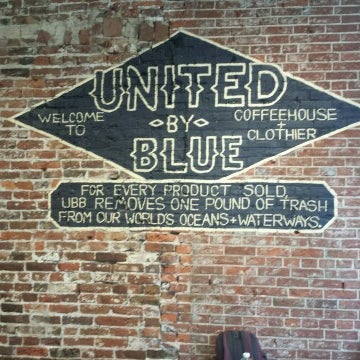 Photo taken at United By Blue Coffeehouse and Clothier by hm h. on 6/26/2017