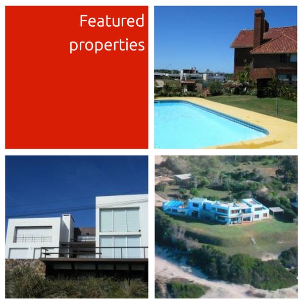 Check our new website and surf over an exclusive list of properties for sale. www.forsale.com.uy/en