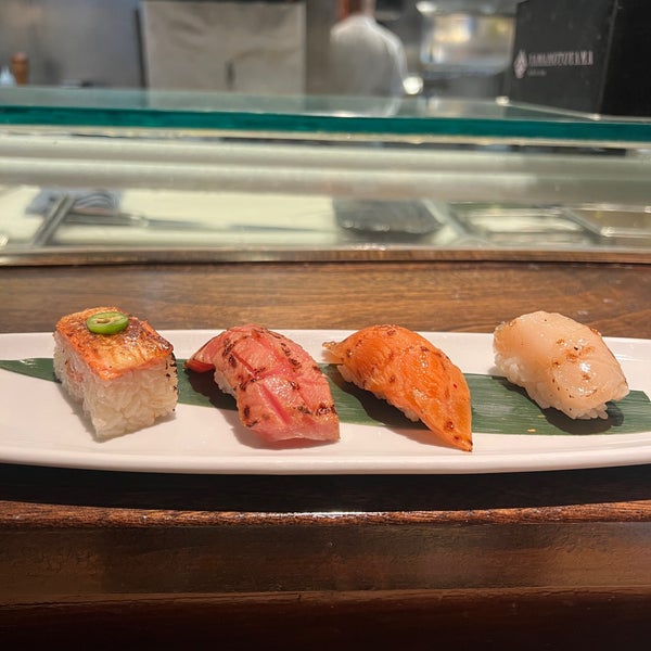 No set omakase menu, but let them know you want it, and they’ll customize one for you, starting at $100 and moving upwards!