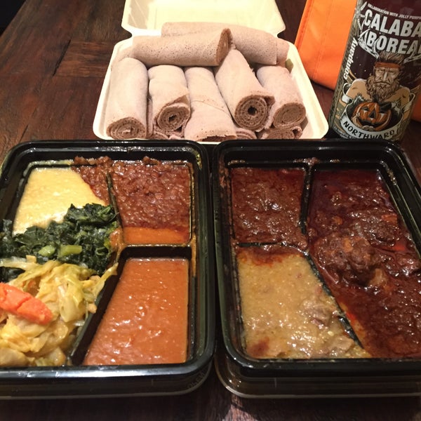 Photo taken at Walia Ethiopian Cuisine by Melissa D. on 4/5/2015