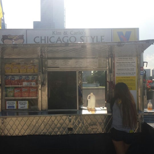 Photo taken at Kim &amp; Carlo&#39;s Chicago Style Hot Dogs by Meco C. on 7/29/2014