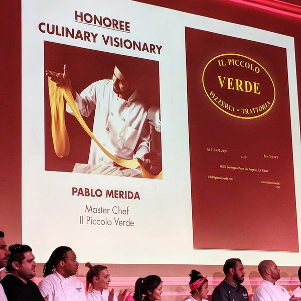 Our own Master Chef Pablo Merida was honored as the Culinary Visionary at the 2018 Flavors of Los Angeles last night in Hollywood. Come taste Chef Merida's creations at Il Piccolo Verde.