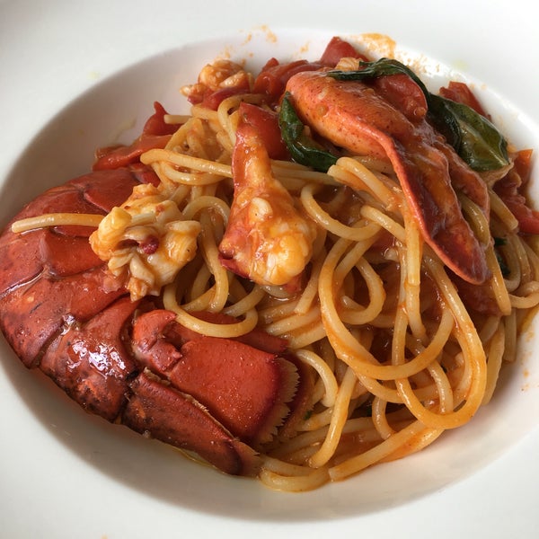 foshi the pasta with lobster!