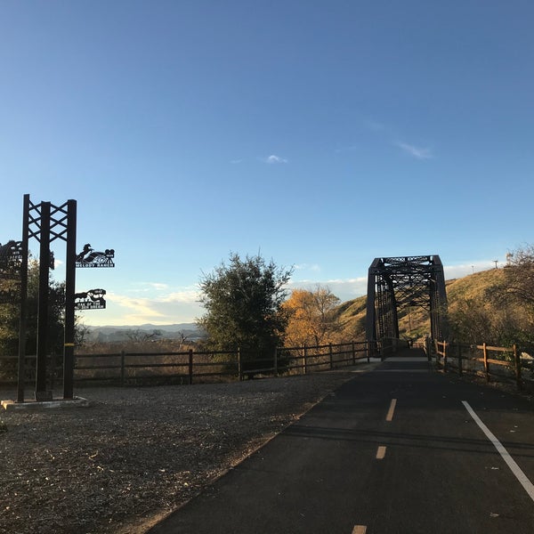 Iron Horse Trailhead Bridge in Valencia