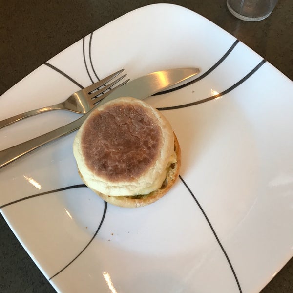 Pretty underwhelming. I was surprised at the lack of presentation and food was pretty bland. Look at this picture. Does this look appetizing? It's also a mini English muffin. Not even full sized.