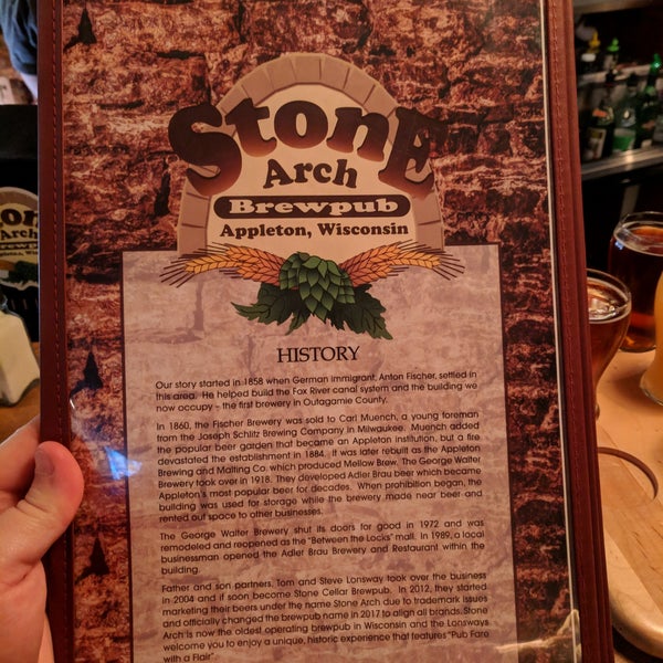 Photo taken at Stone Arch Brewpub by Christopher R. on 11/7/2018