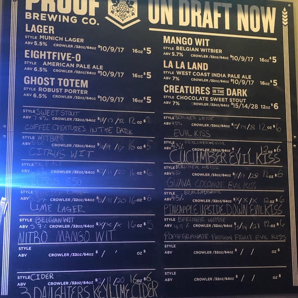Photo taken at Proof Brewing Company by Jon-Paul C. on 1/13/2019