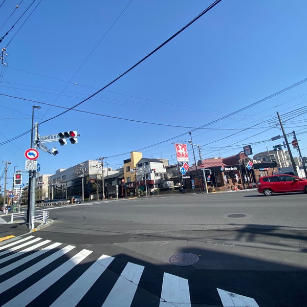 北千束五差路交差点 洗足 北千束1 2