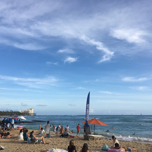 Photo taken at Waikiki Beach Walk by Tomonosuke K. on 6/18/2018