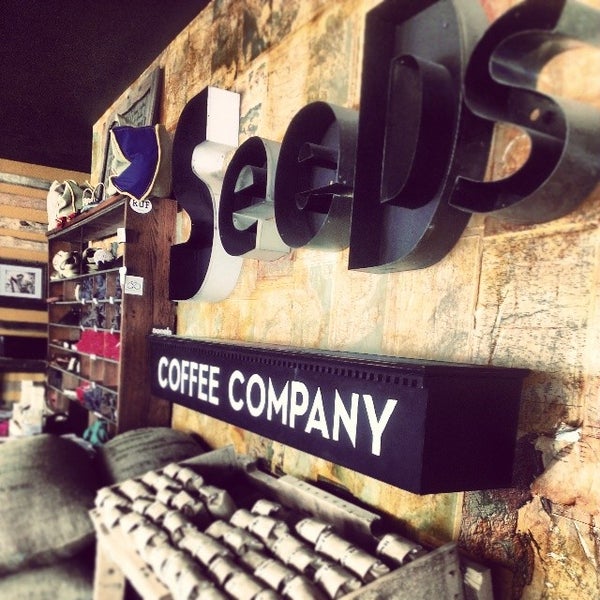 Photo taken at Seeds Coffee Co. by Jacki-s on 5/1/2014
