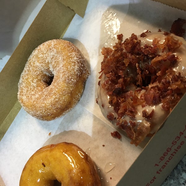 The maple bacon and cinnamon sugar donuts are out of this world! #yum