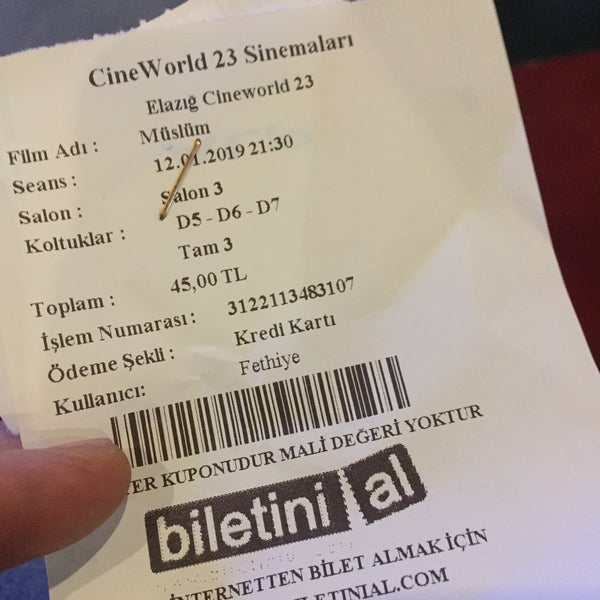 Photo prise au Cineworld Sinemaları par Eren G. le1/12/2019