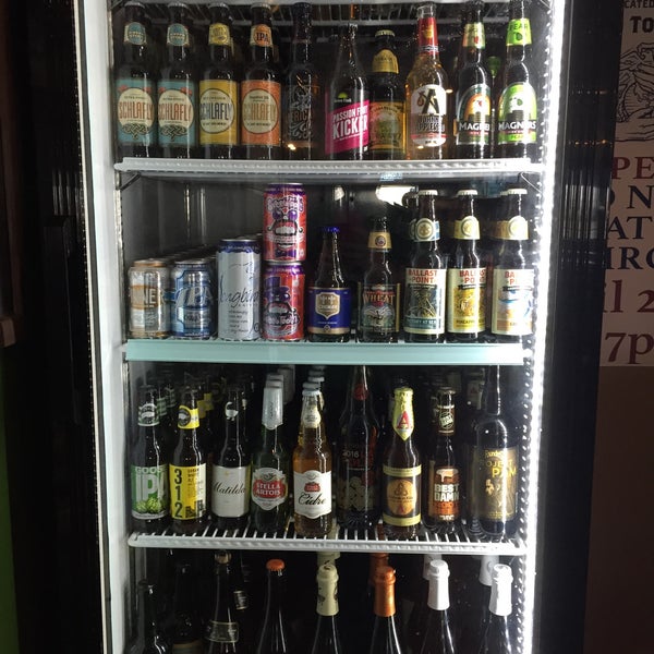 Craft beer selection