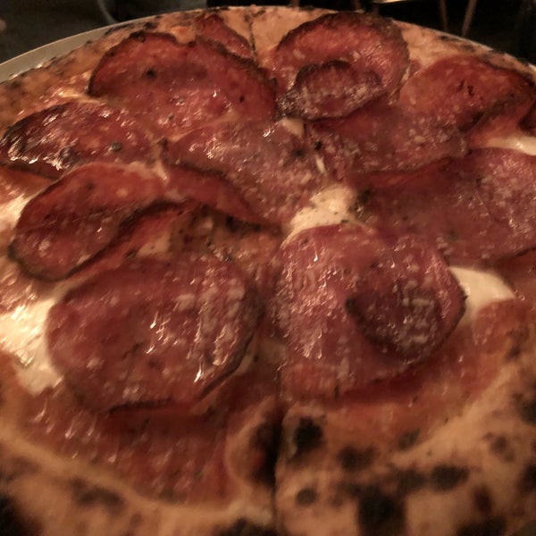 The “Killer Bee” pizza: tomato, mozzarella, sopressata, chili oil... Recommended if you like a little heat (not overpowering).