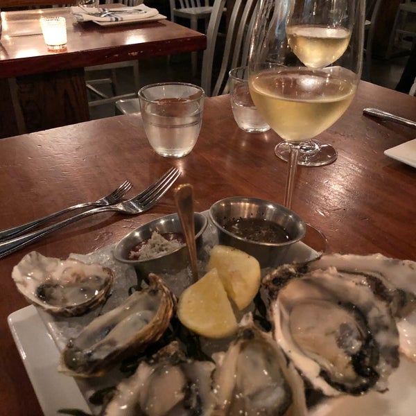 Oysters are great. Check the daily selection on the board.