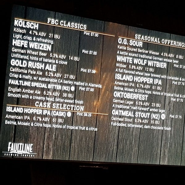 Photo taken at Faultline Brewing Company by Orlando G. on 10/12/2019